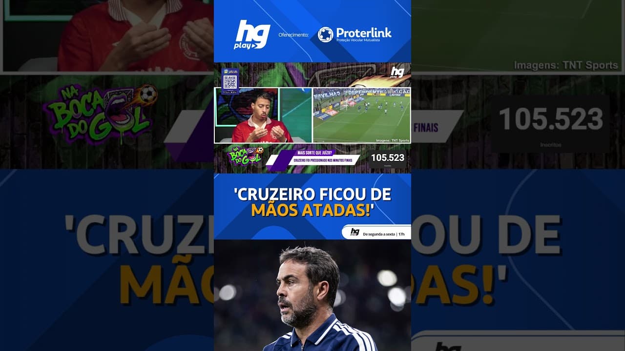 ARTUR JORGE FOI UM DOS CULPADOS PELA PRESSÃO QUE O CRUZEIRO TOMOU NO JOGO?