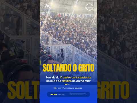 Torcedores do Cruzeiro fazem muito barulho na Arena MRV