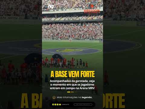 Veja o momento em que o Atlético entra em campo na Arena MRV, para enfrentar a Chapecoense