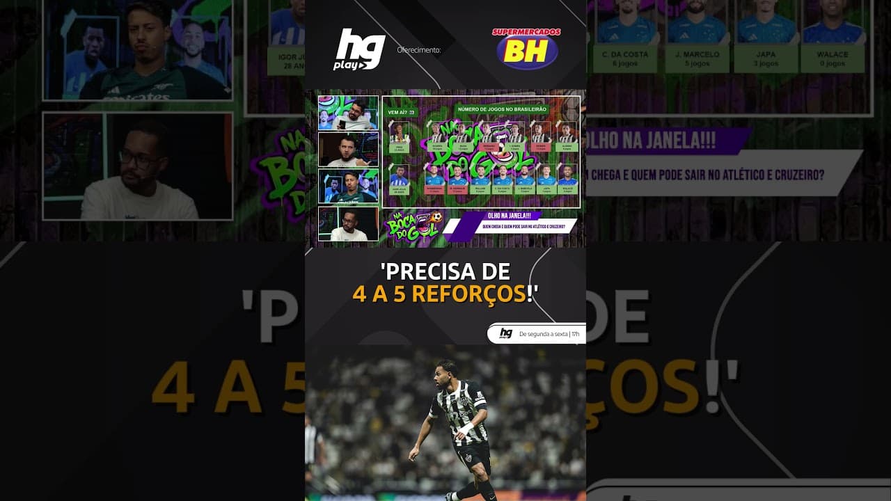 QUAIS AS POSIÇÕES MAIS CARENTES DO ATLÉTICO HOJE?