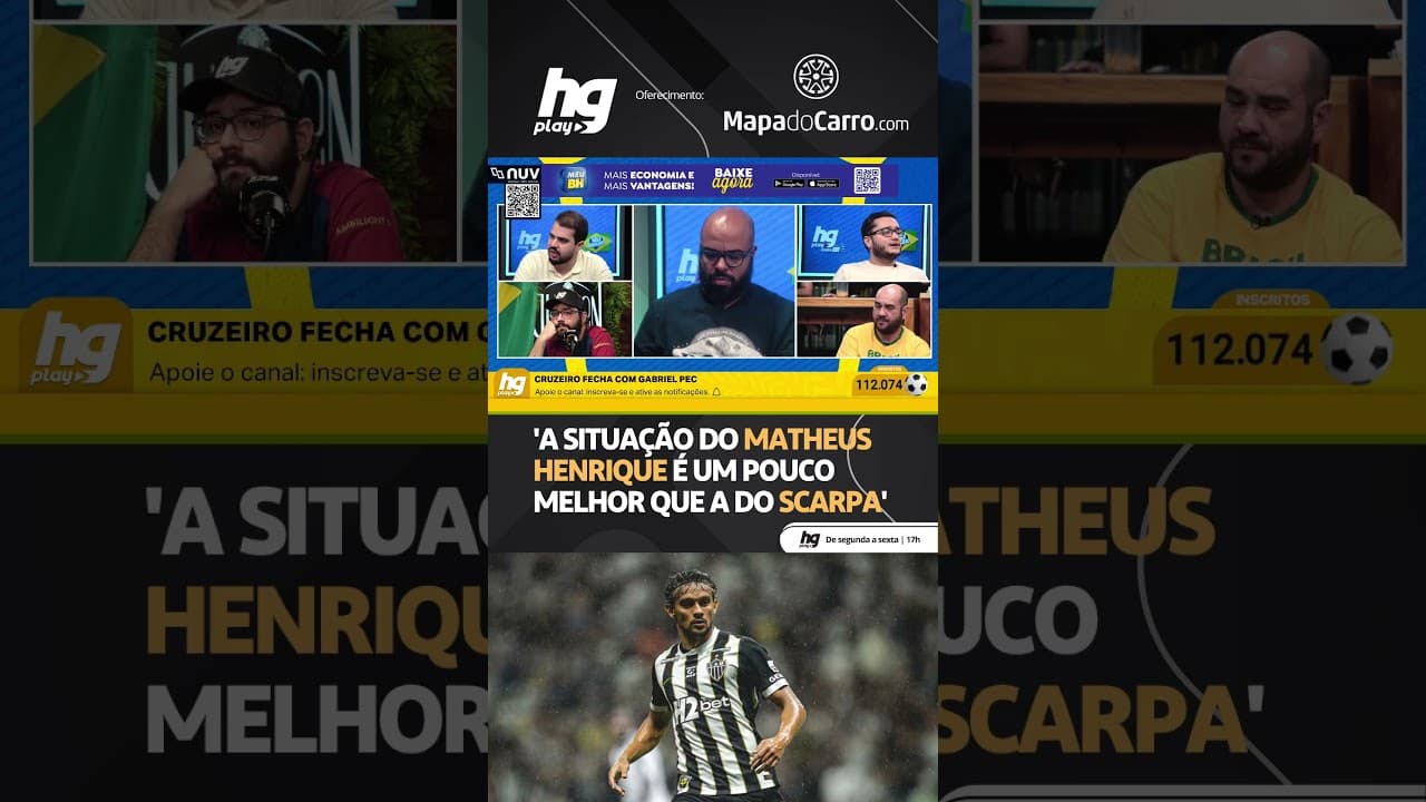 AS SITUAÇÕES DE SCARPA E MATHEUS HENRIQUE, NOS RESPECTIVOS CLUBES, SÃO PARECIDAS?