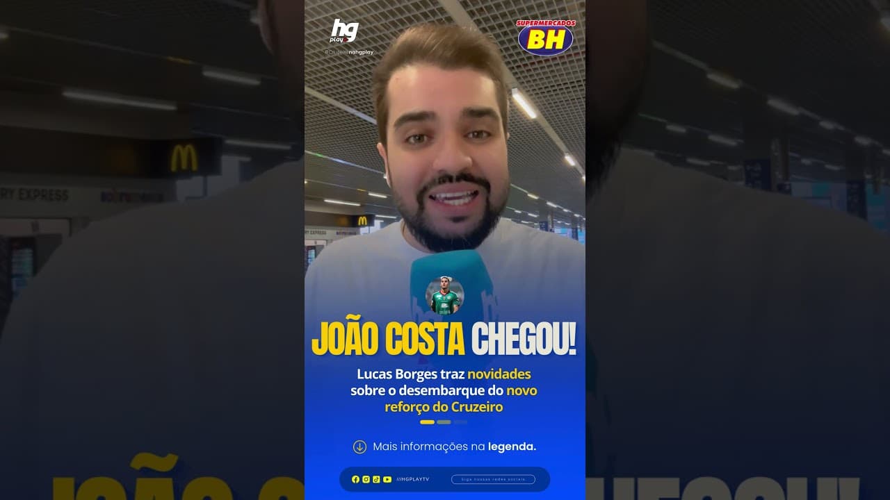 QUANDO JOÃO COSTA ESTREARÁ PELO CRUZEIRO? LUCAS BORGES TRAZ INFOS EXCLUSIVAS DA CHEGADA DO ATACANTE