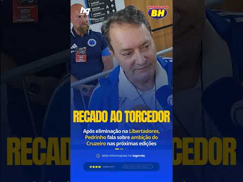 O que o cruzeiro planeja pros próximos anos? Pedrinho responde e traz meta ousada pra libertadores!